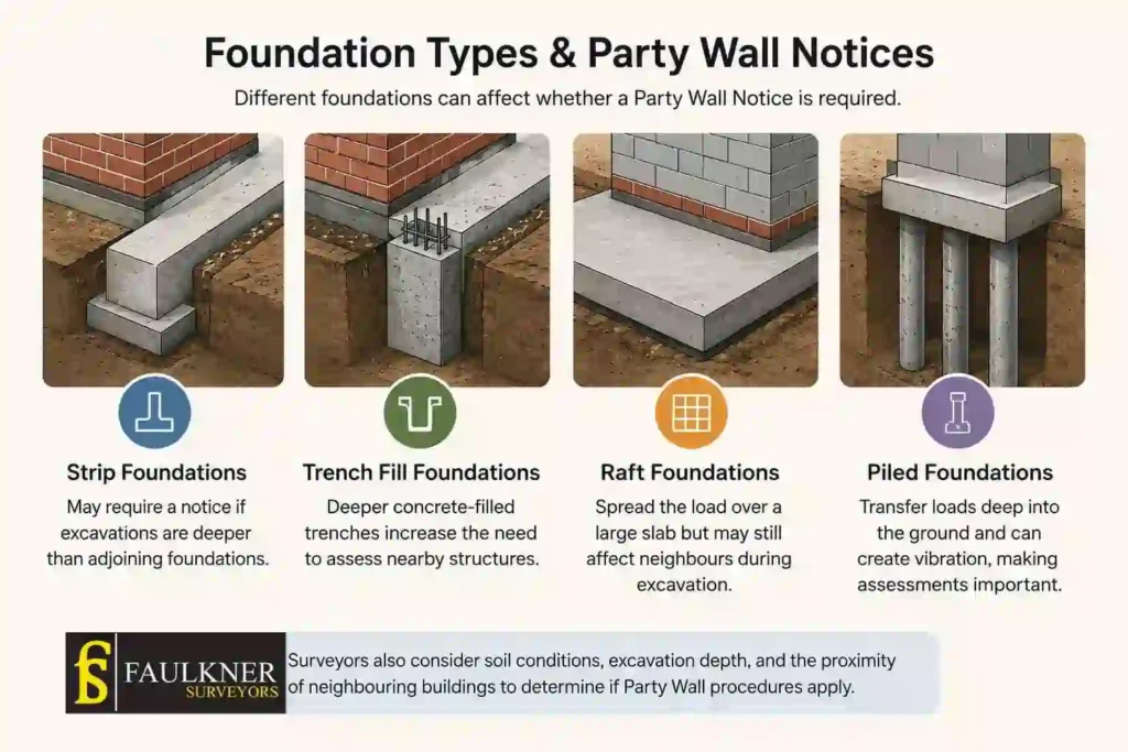 How Do Construction Methods Affect Party Wall Requirements? A Homeowner’s Guide 1 How Do Different Foundation Types Influence Party Wall Notices Maidstone?